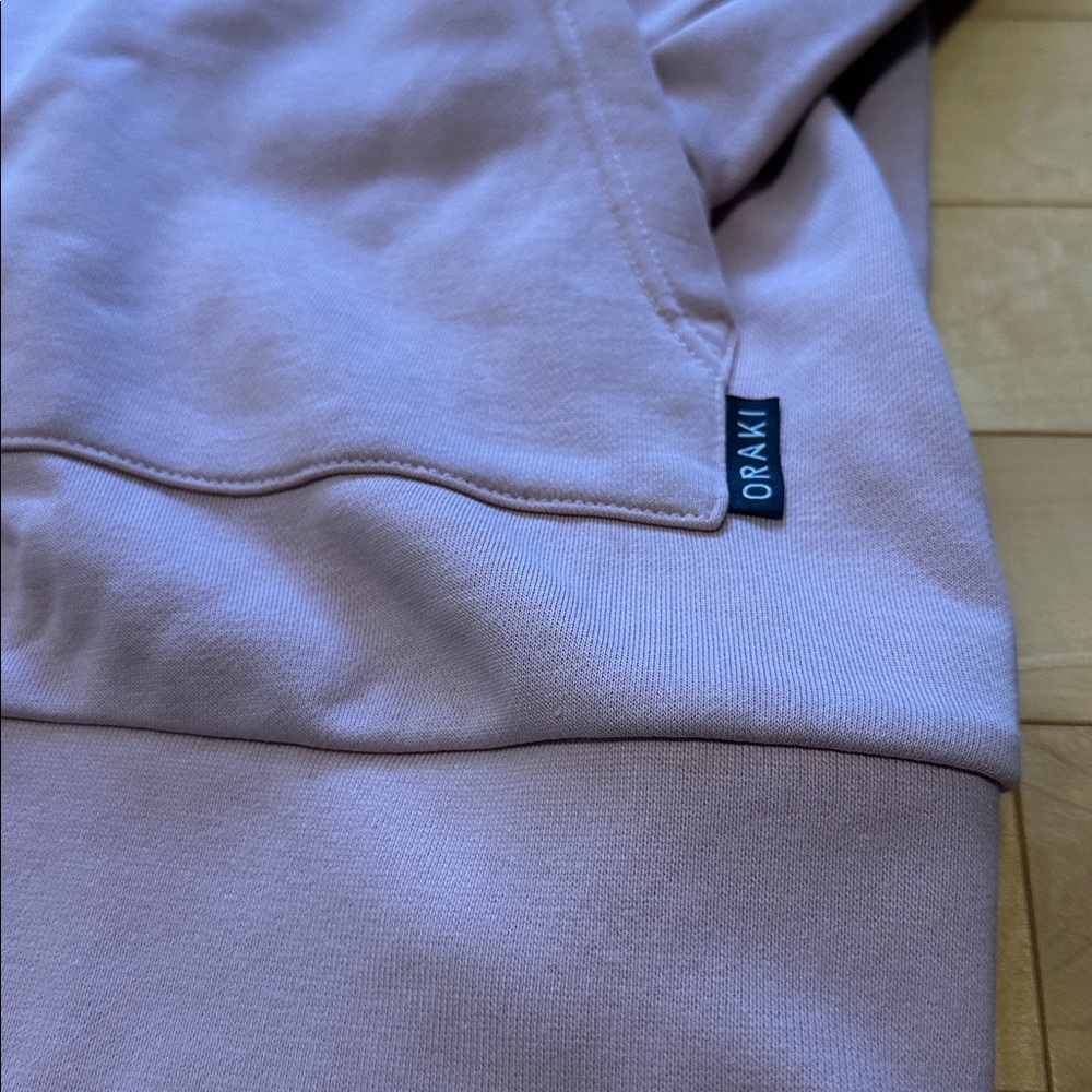 Oraki Dusty rose hoody tunic french terry - Picture 4 of 5